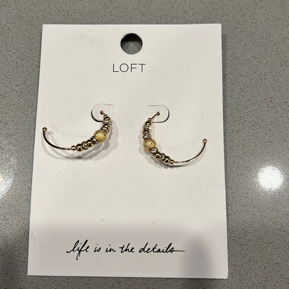 Gold hoop earrings